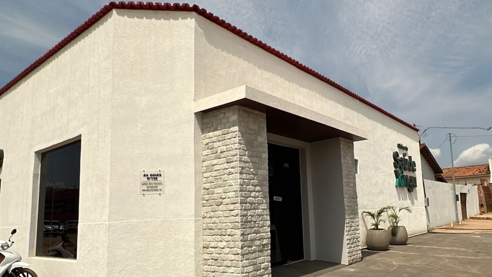 Fachada da Clínica Saúde Xingu